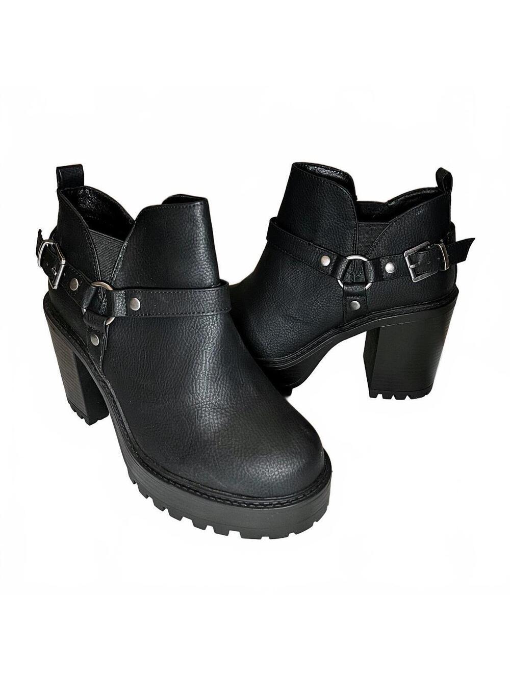 Torrid Black Ankle Boots Size 10WW Extra Wide Width